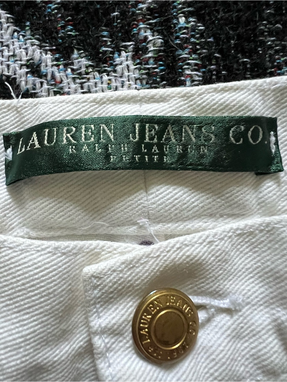 Ralph Lauren White  Floral Painted  Jeans - Picture 4 of 9